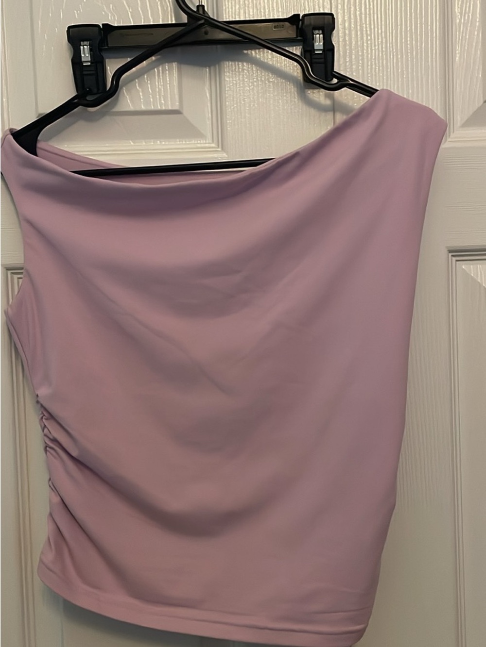 Women’s Lilac Draped One-Shoulder Dress